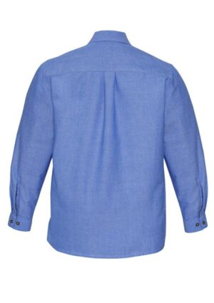 Mens Chambray Long Sleeve Shirt - Image 3