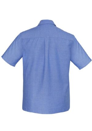 Mens Chambray Short Sleeve Shirt - Image 3
