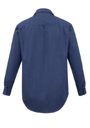 Mens Micro Check Long Sleeve Shirt - Image 5