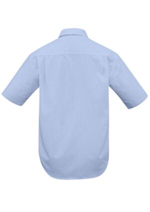 Mens Micro Check Short Sleeve Shirt - Image 7