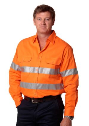 SW52 COTTON DRILL SAFETY SHIRT - Unisex - Image 1