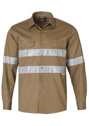 WT04HV COTTON DRILL WORK SHIRT - Image 4