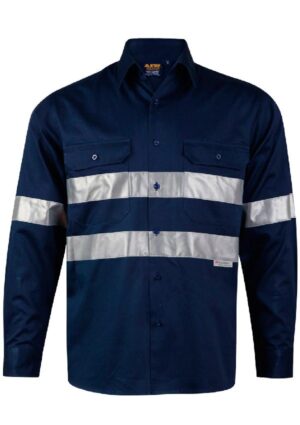 WT04HV COTTON DRILL WORK SHIRT - Image 2