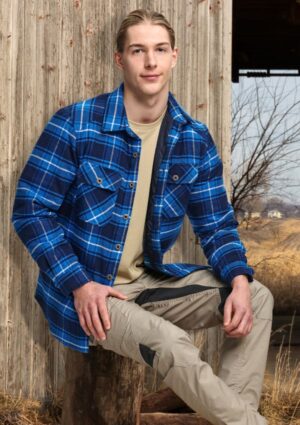 UNISEX QUILTED FLANNEL SHIRT-STYLE JACKET - Image 8
