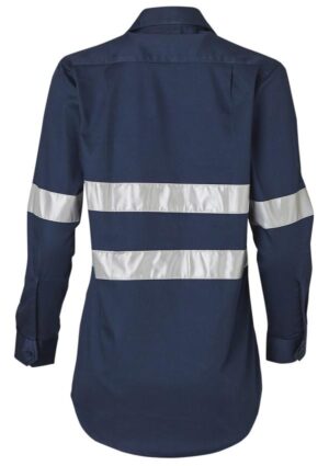 WT08HV WOMEN'S COTTON DRILL WORK SHIRT WITH 3M TAPES - Image 2