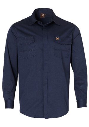 WT10 MENS STRETCH WORK SHIRT WITH 2 FRONT FLAP POCKETS - Image 8