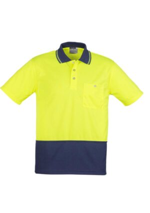 Unisex Hi Vis Basic Short Sleeve Polo - Image 2