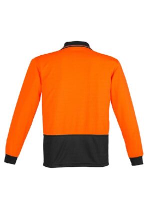 Unisex Hi Vis Basic Long Sleeve Polo - Image 3