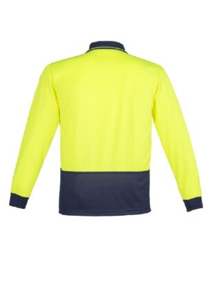 Unisex Hi Vis Basic Long Sleeve Polo - Image 9