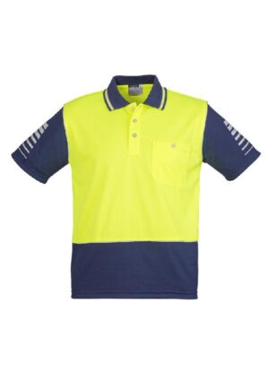 Mens Hi Vis Zone Short Sleeve Polo - Image 4