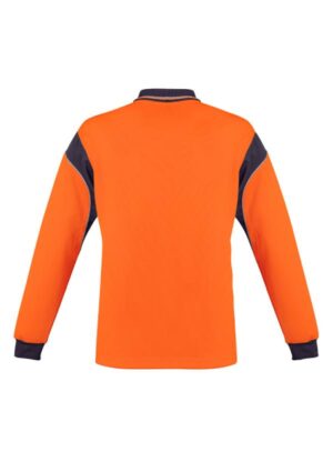 Mens Hi Vis Aztec Long Sleeve Polo - Image 3
