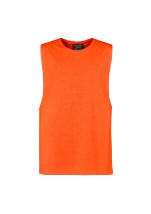 Mens Hi Vis Sleeveless Tee - Image 4
