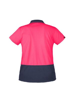Womens Hi Vis Basic Short Sleeve Polo - Image 3