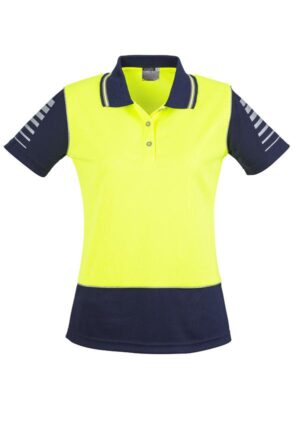 Womens Hi Vis Zone Short Sleeve Polo - Image 5