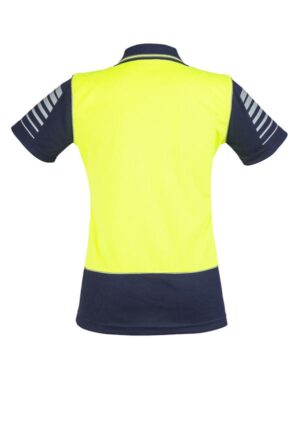 Womens Hi Vis Zone Short Sleeve Polo - Image 4