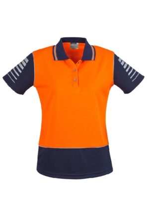 Womens Hi Vis Zone Short Sleeve Polo - Image 1