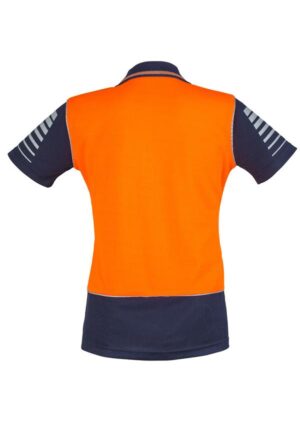 Womens Hi Vis Zone Short Sleeve Polo - Image 2