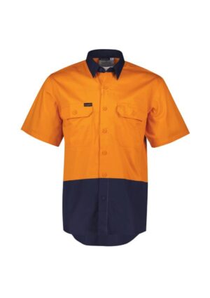 Mens Hi Vis Short Sleeve Shirt - Image 3