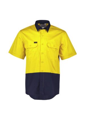 Mens Hi Vis Short Sleeve Shirt - Image 5