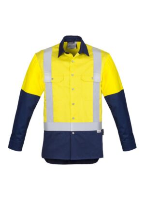 Mens Industrial Long Sleeve Shirt - Shoulder Taped - Image 3