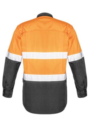 Mens Rugged Cooling Hi Vis Taped Long Sleeve Shirt - Image 7