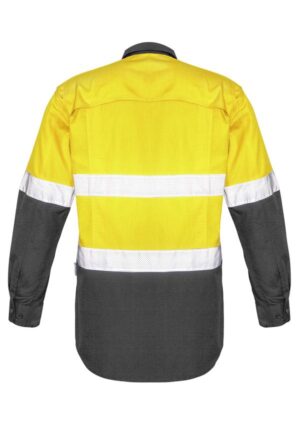 Mens Rugged Cooling Hi Vis Taped Long Sleeve Shirt - Image 9