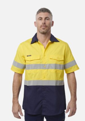Workcool 2 Hi-Vis Reflective Short Sleeve Work Shirt - Image 1