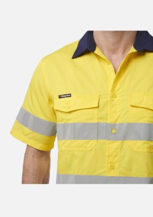 Workcool 2 Hi-Vis Reflective Short Sleeve Work Shirt - Image 5