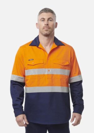 Workcool 2 Hi-Vis Reflective Closed Front Work Shirt - Image 1