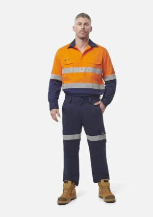 Workcool 2 Hi-Vis Reflective Closed Front Work Shirt - Image 6