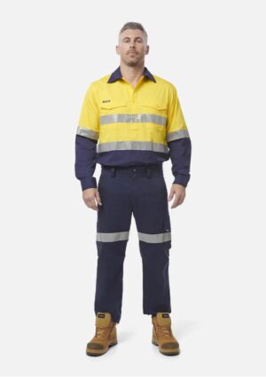 Workcool 2 Hi-Vis Reflective Closed Front Work Shirt - Image 7