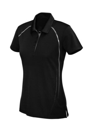 Womens Cyber Short Sleeve Polo - Image 2