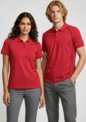 Womens Cyber Short Sleeve Polo - Image 6