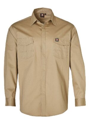 WT10 MENS STRETCH WORK SHIRT WITH 2 FRONT FLAP POCKETS - Image 5