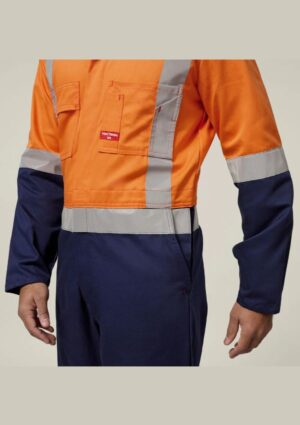 Hi-Vis 2Tone Taped Cotton Drill Coverall - Image 8