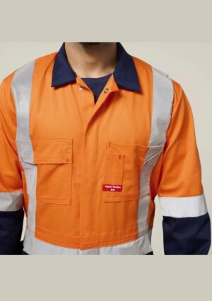 Hi-Vis 2Tone Taped Cotton Drill Coverall - Image 9