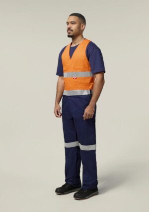 Hi-Vis 2Tone Action Back Cotton Taped Overall - Image 3