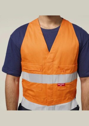 Hi-Vis 2Tone Action Back Cotton Taped Overall - Image 8