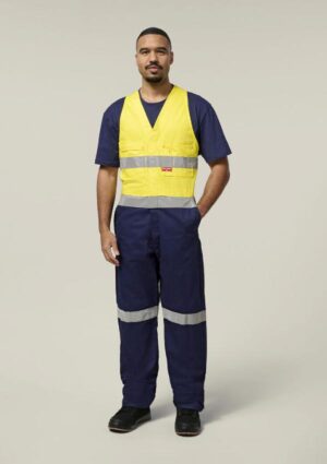 Hi-Vis 2Tone Action Back Cotton Taped Overall - Image 10