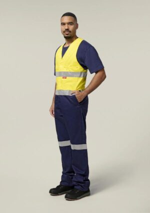 Hi-Vis 2Tone Action Back Cotton Taped Overall - Image 12