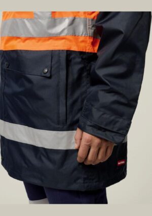Hi-Vis 4-In-1 Taped Wet Weather Jacket - Image 11
