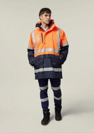 Hi-Vis 4-In-1 Taped Wet Weather Jacket - Image 8