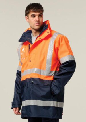 Hi-Vis 4-In-1 Taped Wet Weather Jacket - Image 2