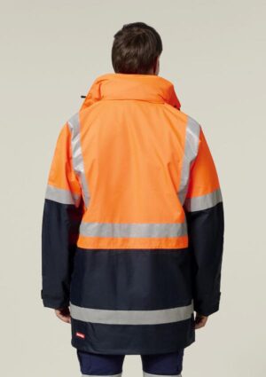 Hi-Vis 4-In-1 Taped Wet Weather Jacket - Image 3