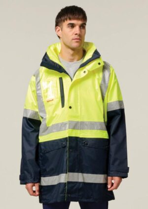 Hi-Vis 4-In-1 Taped Wet Weather Jacket - Image 15