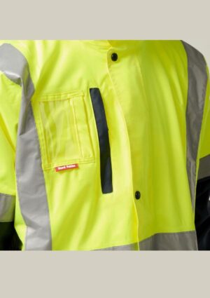 Hi-Vis 4-In-1 Taped Wet Weather Jacket - Image 26