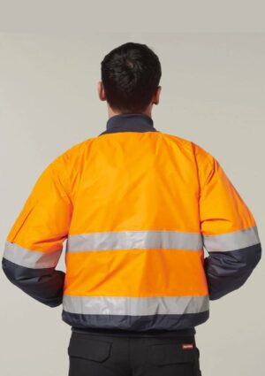Core Hi-Vis 2 Tone Taped Waterproof Bomber Jacket - Image 10