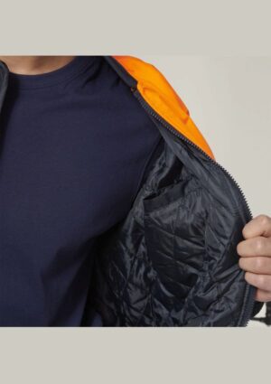 Core Hi-Vis 2 Tone Taped Waterproof Bomber Jacket - Image 6