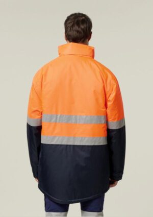 Core Hi-Vis 2 Tone Taped Quilted Waterproof Jacket - Image 3