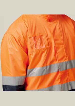 Core Hi-Vis 2 Tone Taped Quilted Waterproof Jacket - Image 4